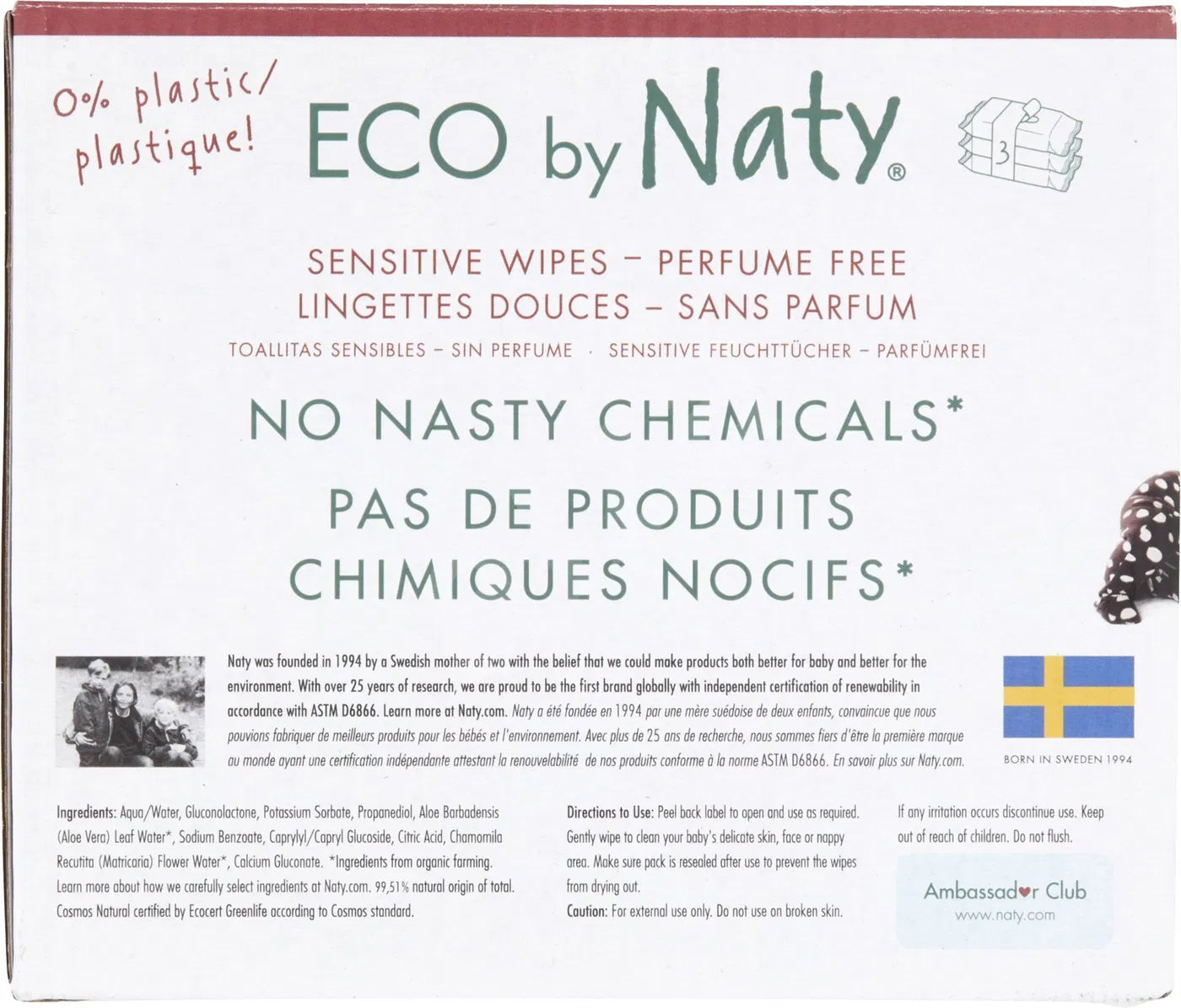 Eco by Naty vlhčené utierky (3× 56 ks)