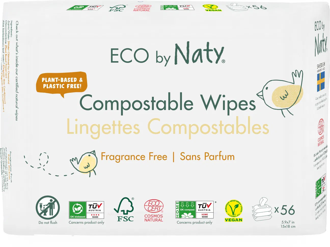Eco by Naty vlhčené utierky (3× 56 ks)