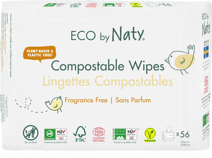 Eco by Naty vlhčené utierky (3× 56 ks)