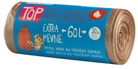 VIPOR HDPE TOP na bioodpad 60 l, 30 ks, hnedé