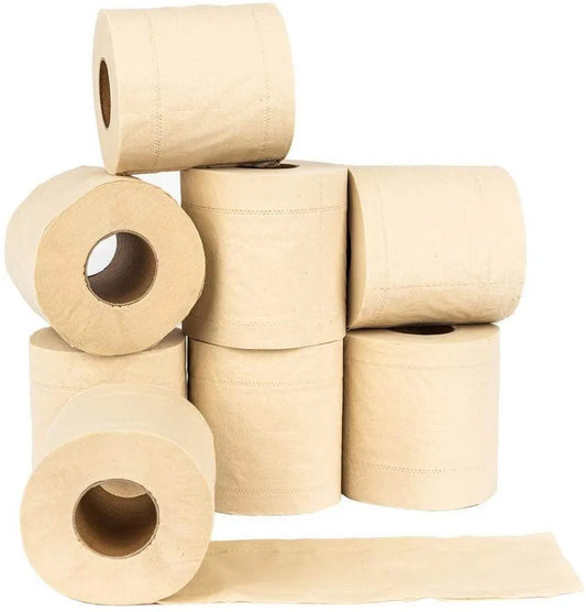 PANDOO Bambusový toaletný papier 3-vrstvový, balenie 8 ks